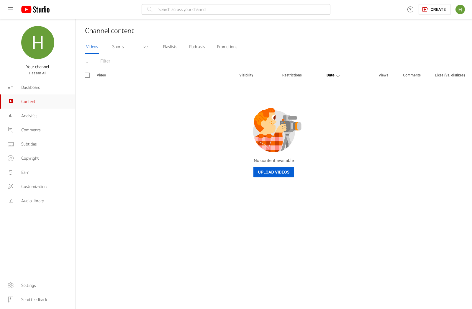 channel videos