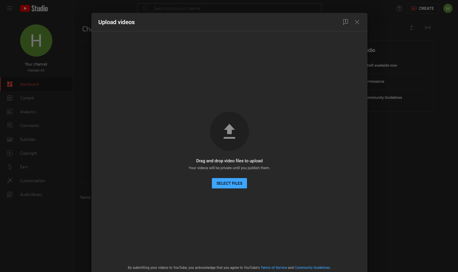 upload your video