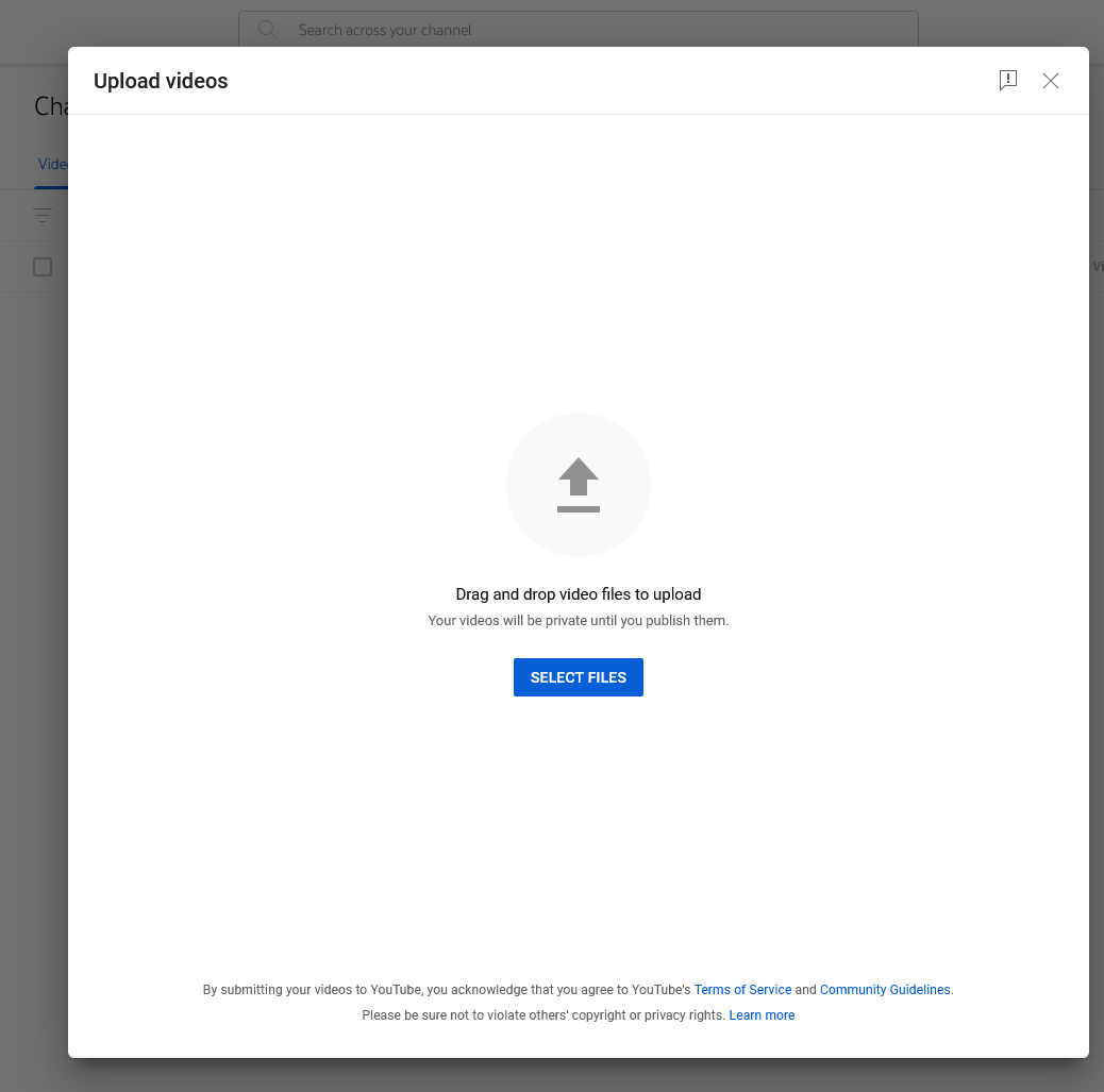 uploading video