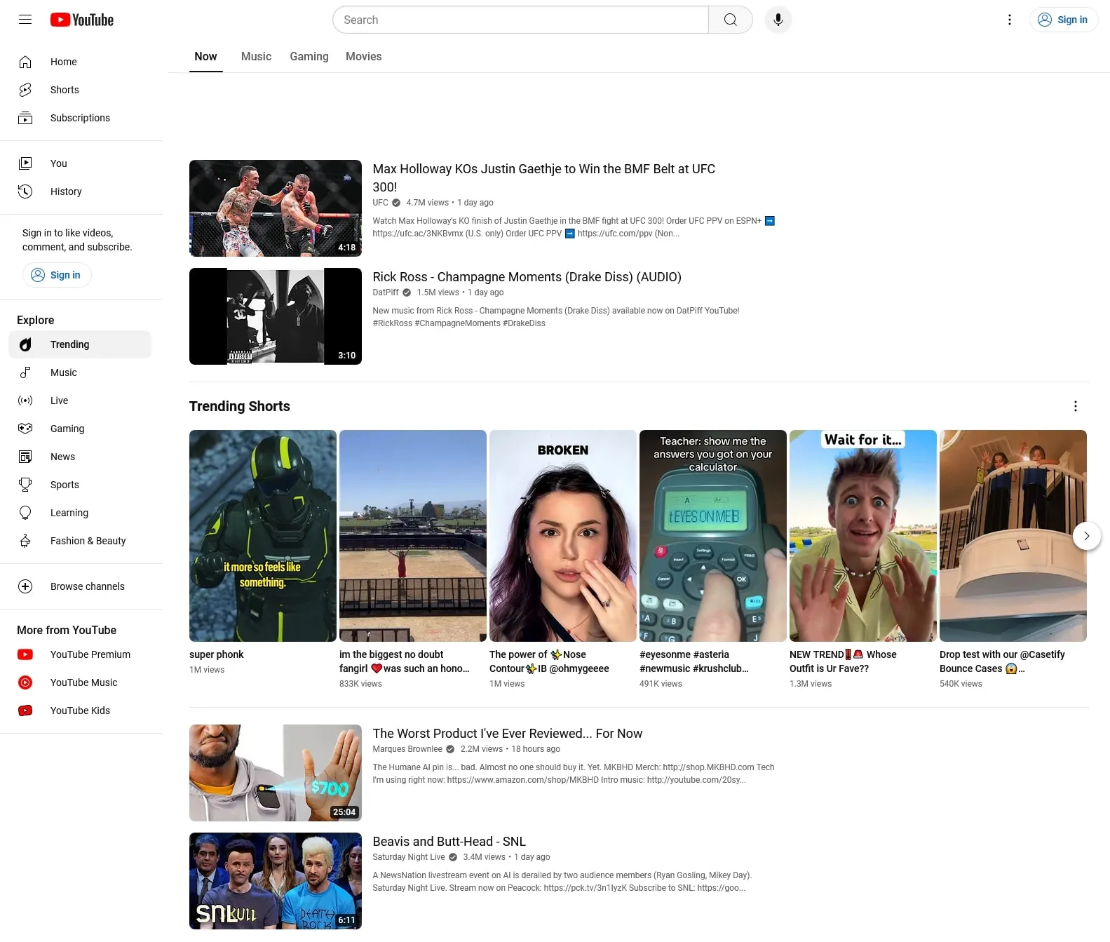 youtube website