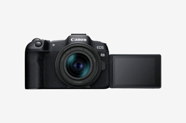canon eos r8 camera with lens